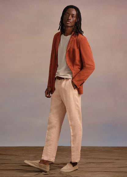 Linen Garment Dyed Trouser - Paul Stuart Exclusive