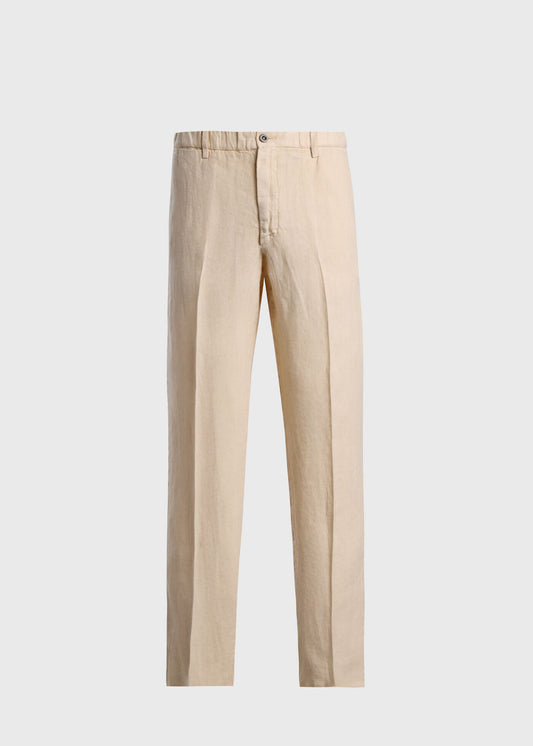 Linen Garment Dyed Trouser - Paul Stuart Customer Favorite