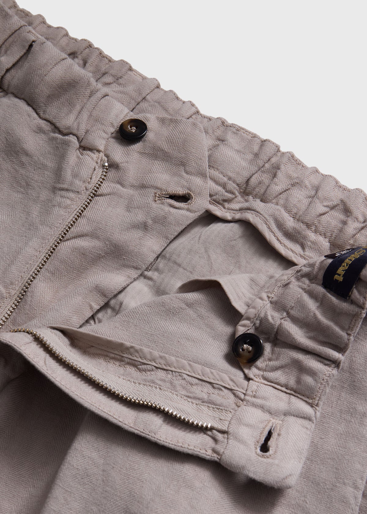 Linen Garment Dyed Trouser - Paul Stuart New