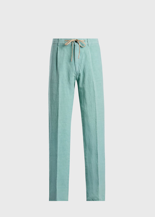 Linen Drawstring Trouser - Paul Stuart Best Seller