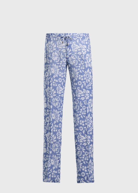 Floral Linen Trouser - Paul Stuart Recommended