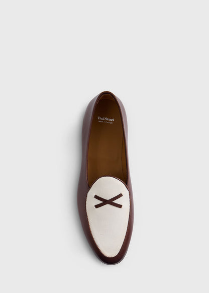 Francisco Leather and Canvas Loafer - Paul Stuart Essential