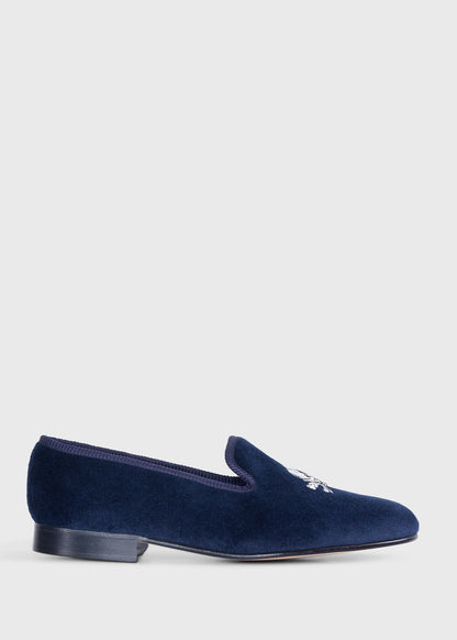 Tyler Velvet Skull Slip-on - Paul Stuart Hot Sale