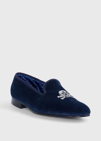 Tyler Velvet Skull Slip-on - Paul Stuart Hot Sale