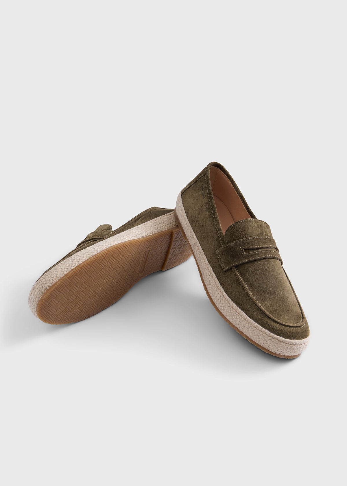 LLoyd Suede Penny Loafer Espadrille - Paul Stuart Signature