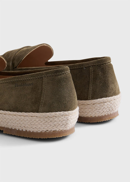 LLoyd Suede Penny Loafer Espadrille - Paul Stuart Signature