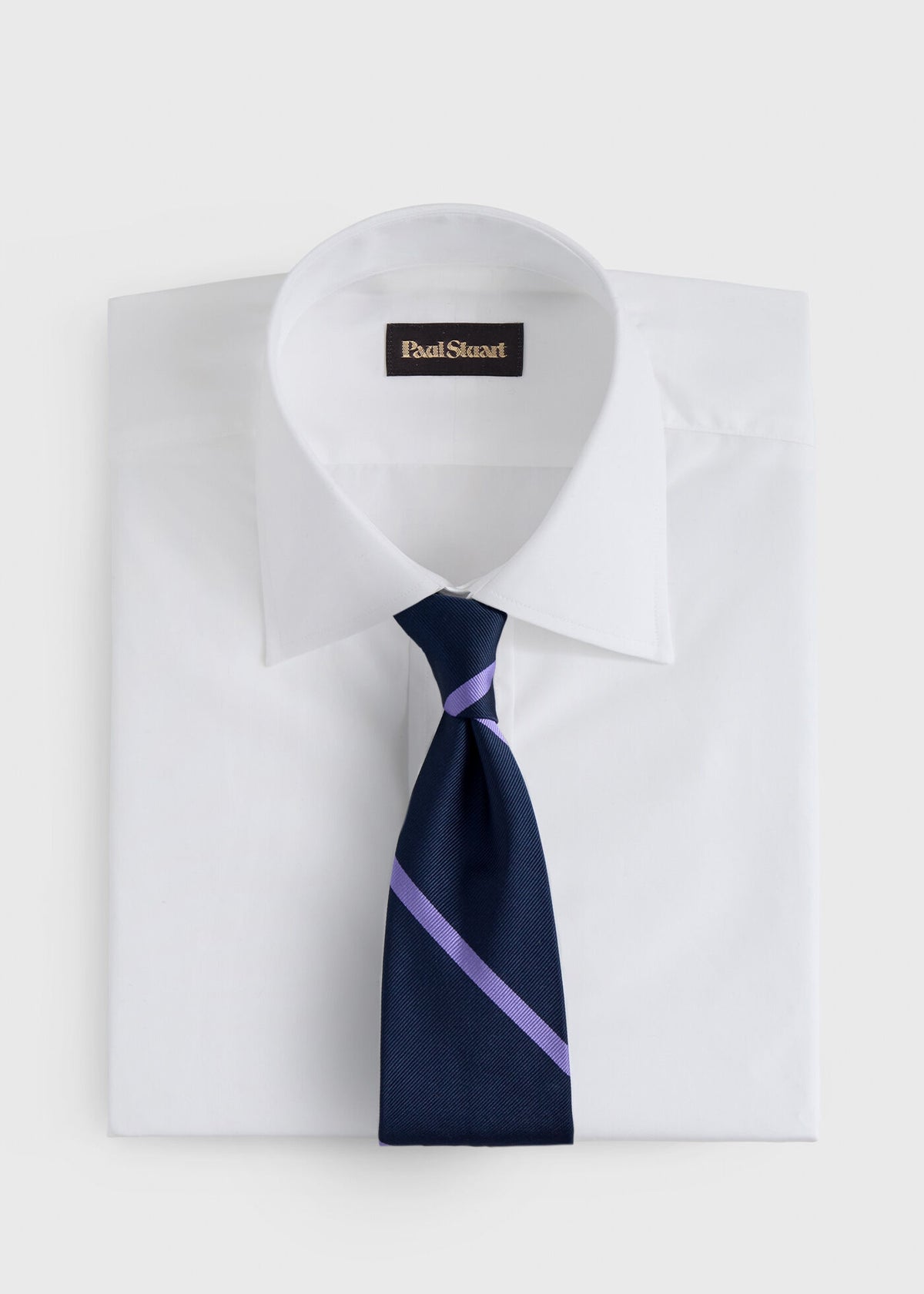 Woven Silk Regimental Stripe Tie - Paul Stuart Sale