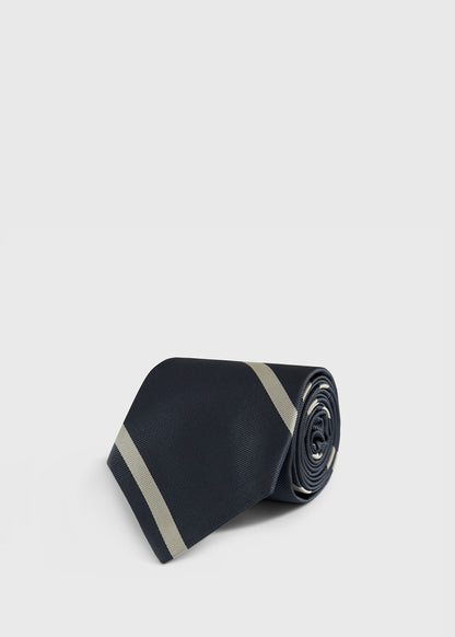 Woven Silk Regimental Stripe Tie - Paul Stuart Featured