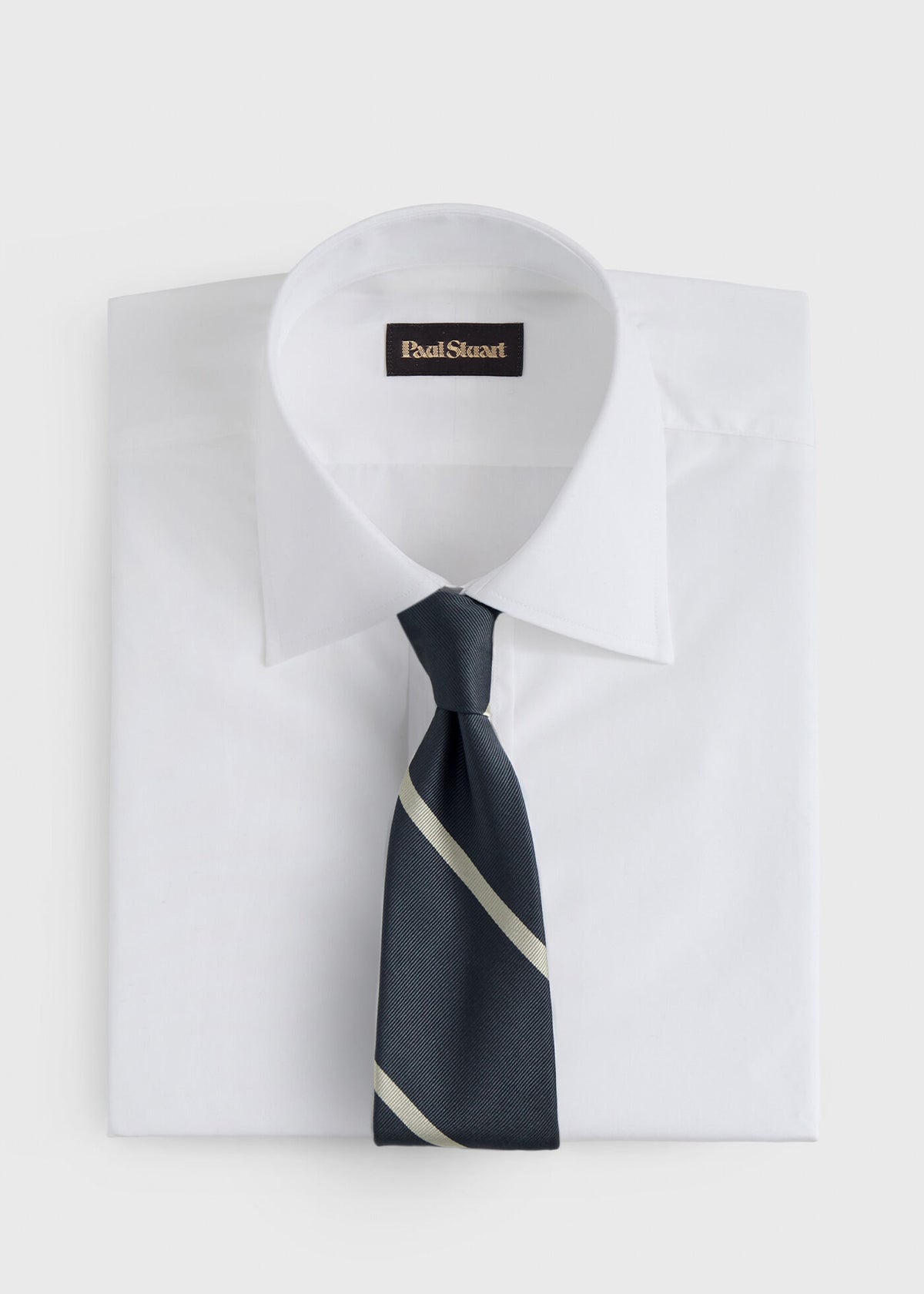 Woven Silk Regimental Stripe Tie - Paul Stuart Featured