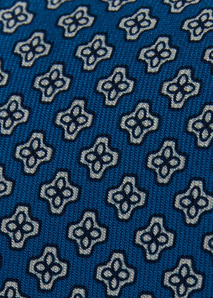 Geometric Clover Silk Tie - Paul Stuart Premium