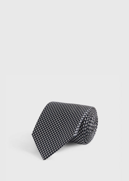 Woven Silk Houndstooth Tie - Paul Stuart Featured