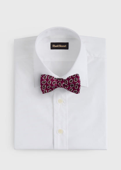 Silk Printed Pine Bow Tie - Paul Stuart Popular