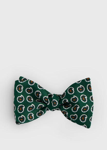 Silk Printed Pine Bow Tie - Paul Stuart Discount