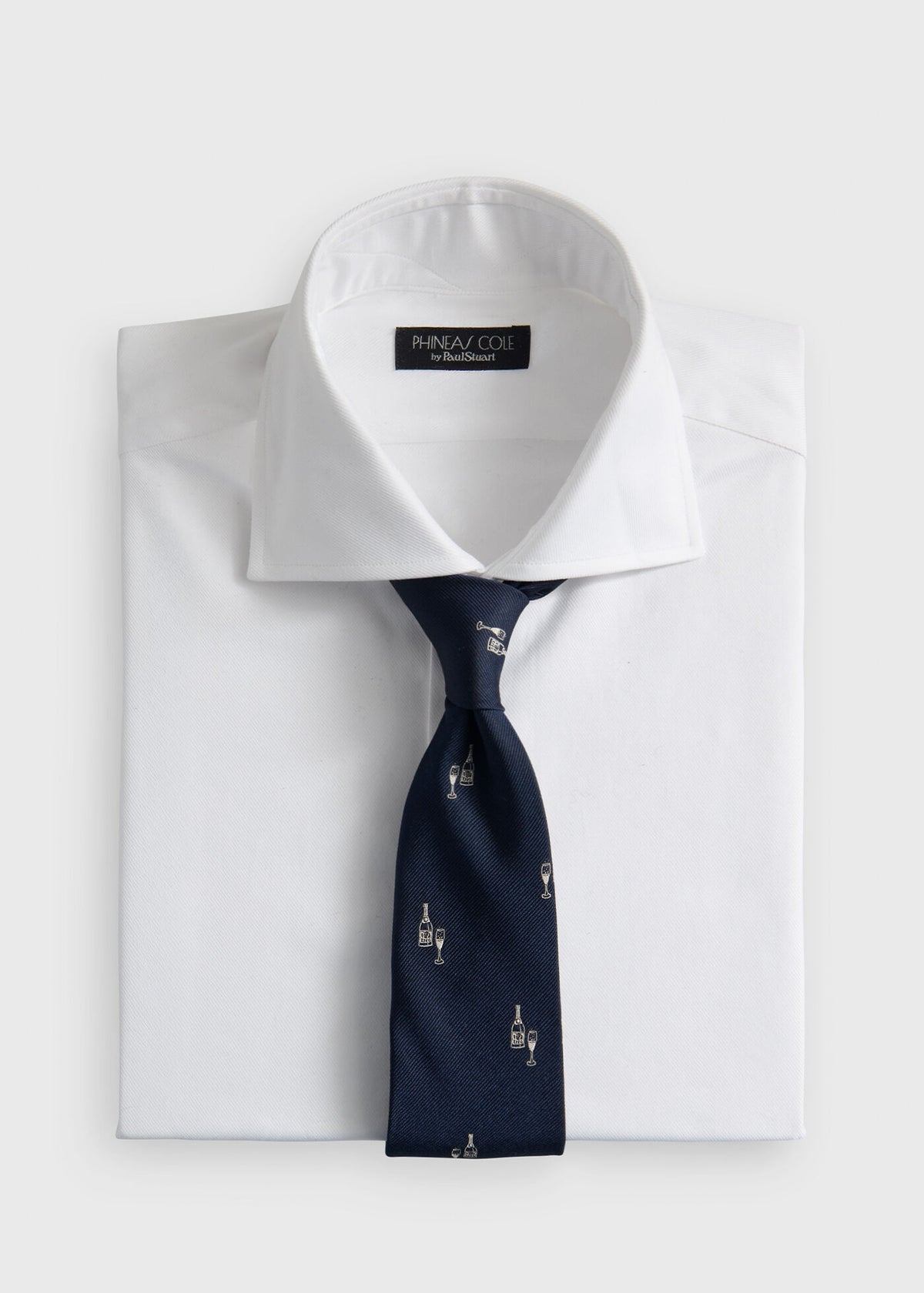 Silk Champagne Print Tie - Paul Stuart Recommended