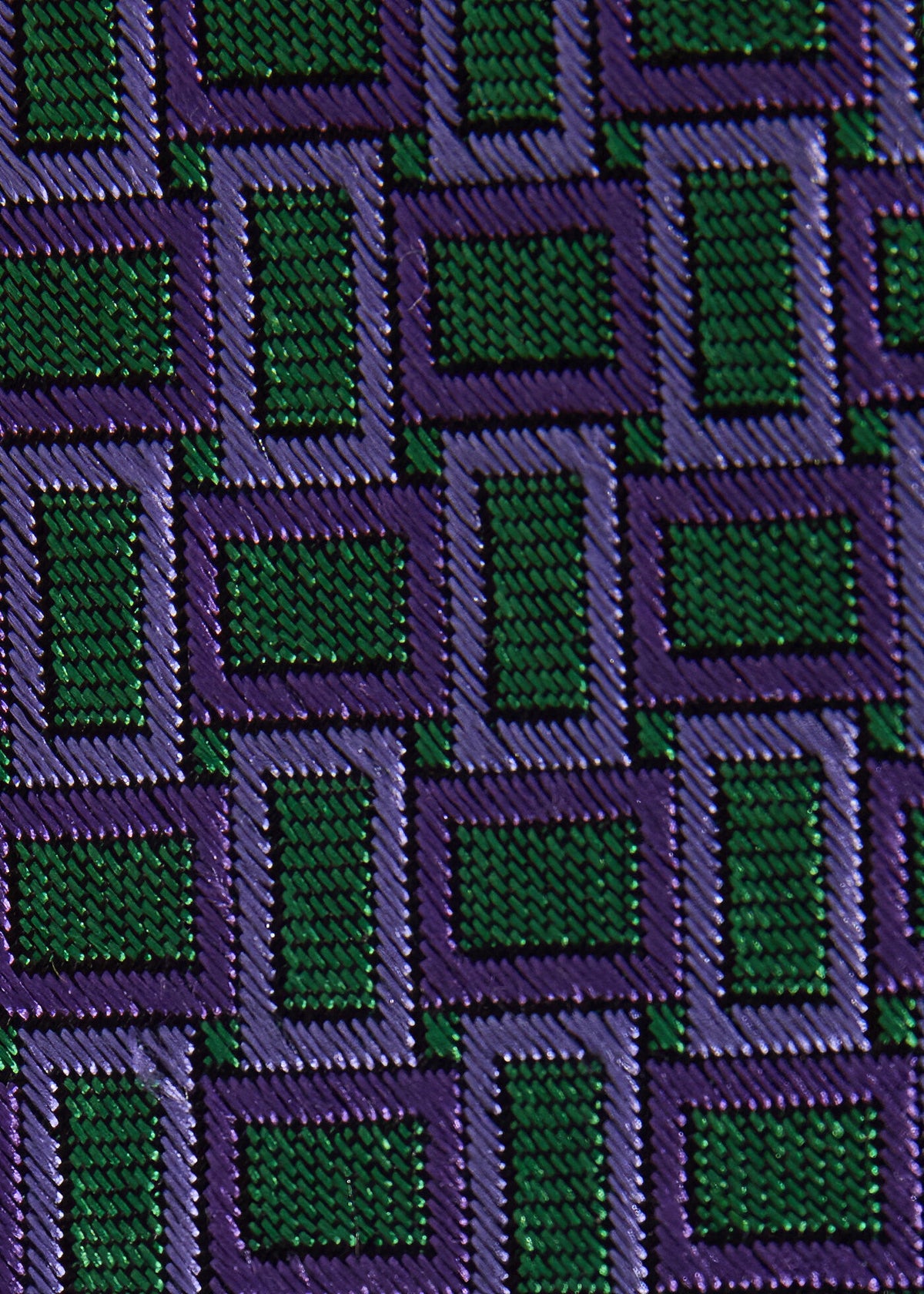Silk Diamond Trellis Motif Tie - Paul Stuart Special Offer