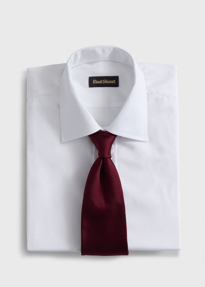 Solid Mogador Silk & Cotton Tie - Paul Stuart Classic
