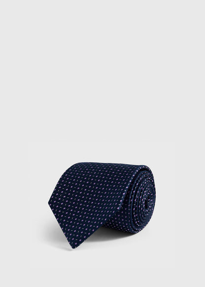 Silk Woven Jacquard Tie - Paul Stuart Trusted