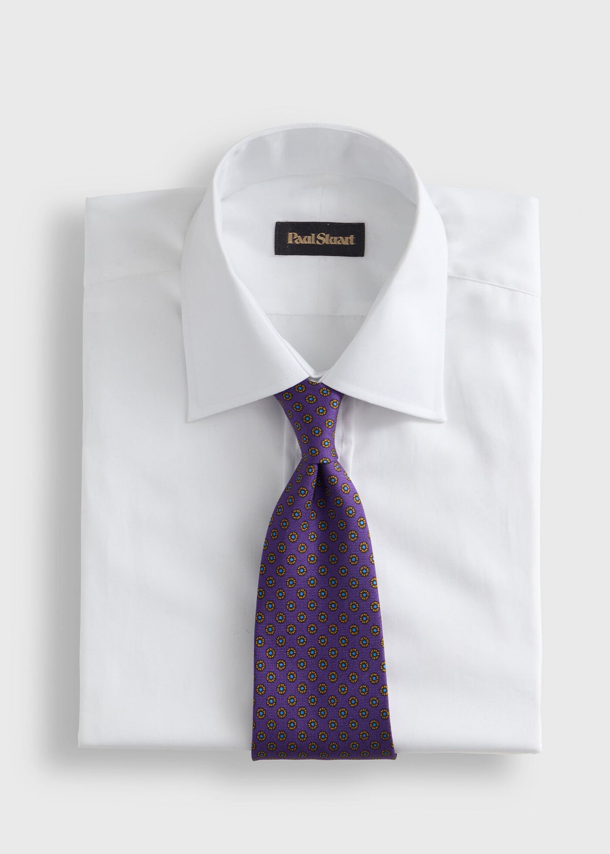 Micro Medallion Printed Silk Tie - Paul Stuart Trending