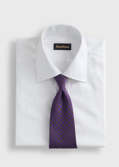 Micro Medallion Printed Silk Tie - Paul Stuart Trending