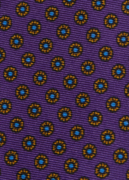 Micro Medallion Printed Silk Tie - Paul Stuart Trending