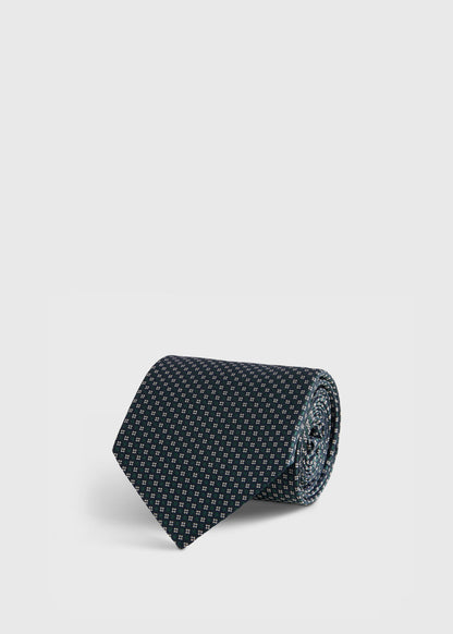 Woven Silk Micro Jacquard Tie - Paul Stuart Exclusive