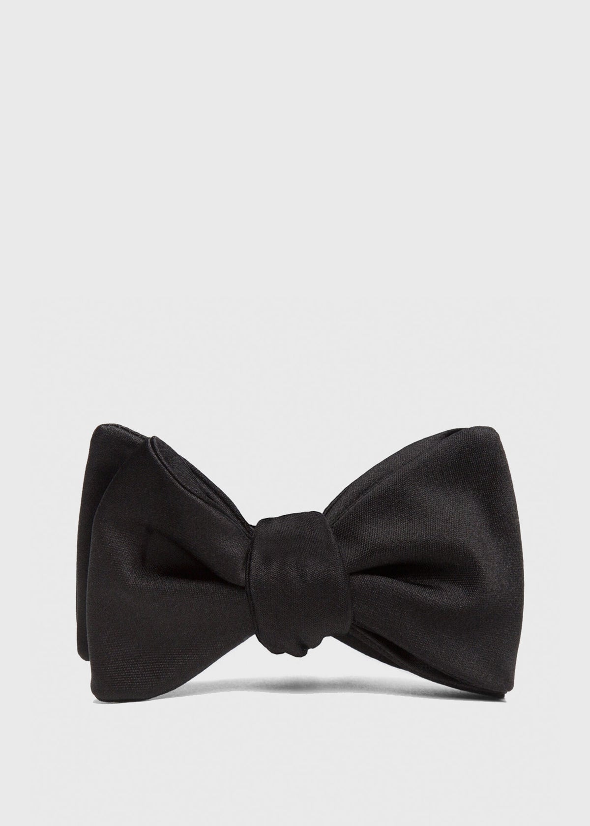 Black Formal Satin Bow Tie - Paul Stuart Value
