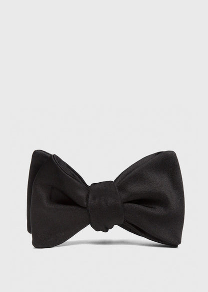 Black Formal Satin Bow Tie - Paul Stuart Value