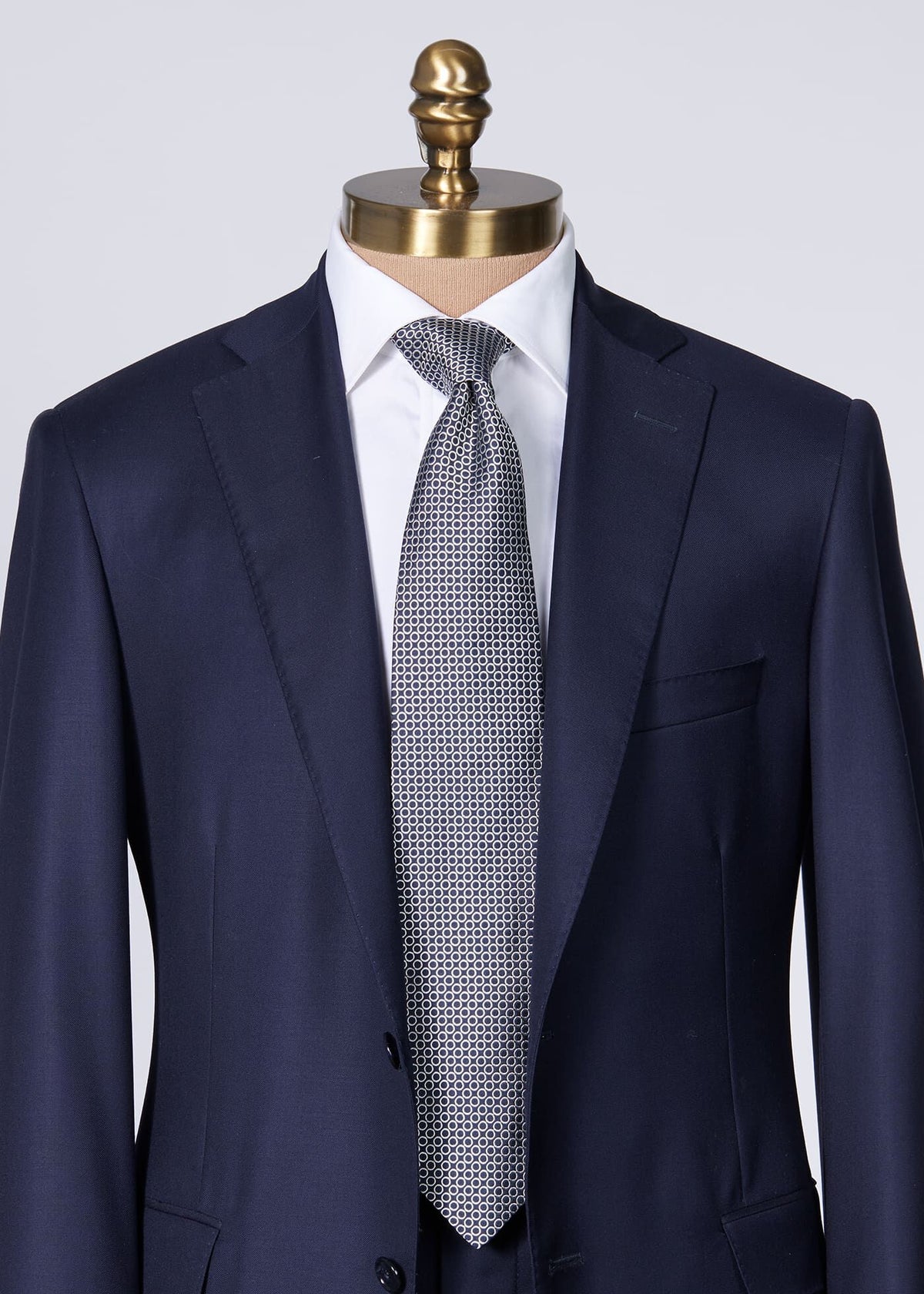 Silk Jacquard Deco Rings Tie - Paul Stuart Special Offer