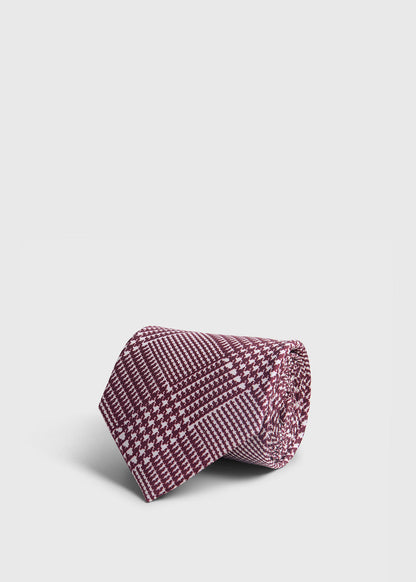 Printed Silk Glenn Plaid Tie - Paul Stuart Special Offer