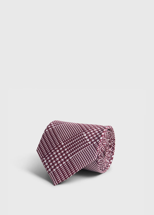 Printed Silk Glenn Plaid Tie - Paul Stuart Special Offer
