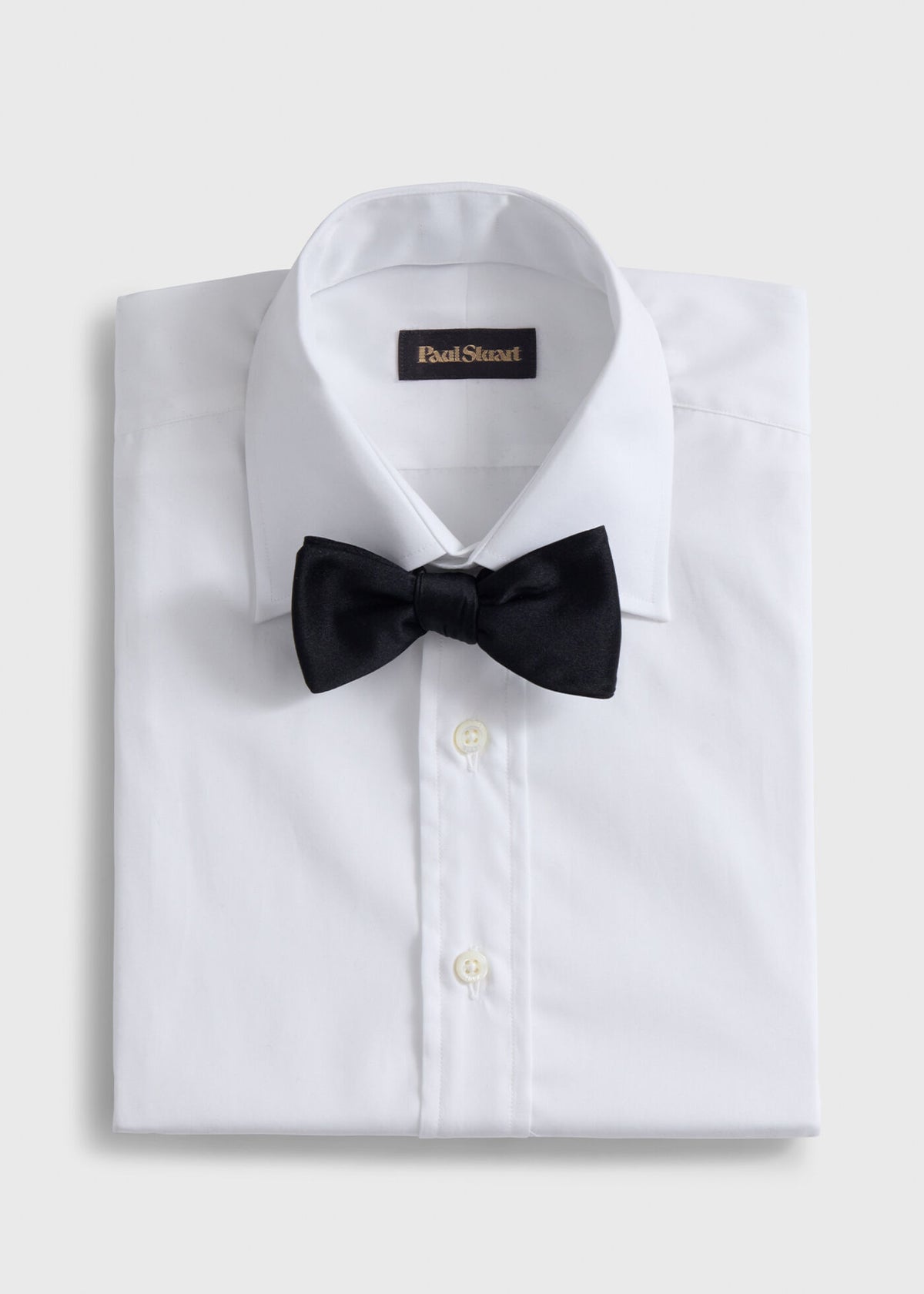 Banded Satin Formal Bow Tie - Paul Stuart Smart Buy