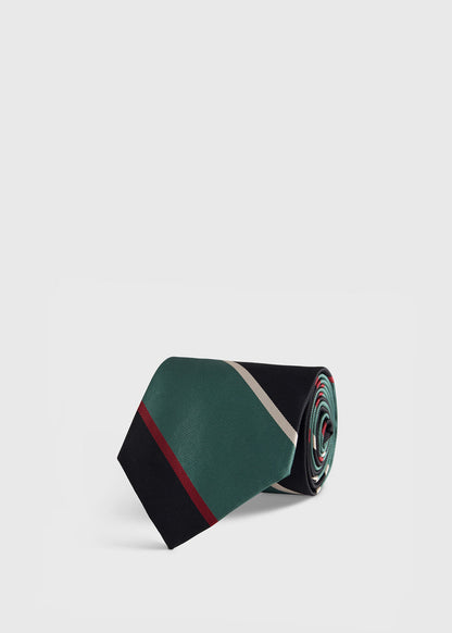 Multicolor Block Stripe Tie - Paul Stuart Classic