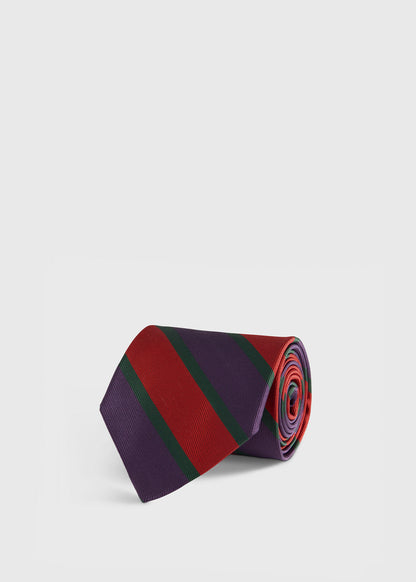 Woven Silk Multicolor Stripe Tie - Paul Stuart Best Price