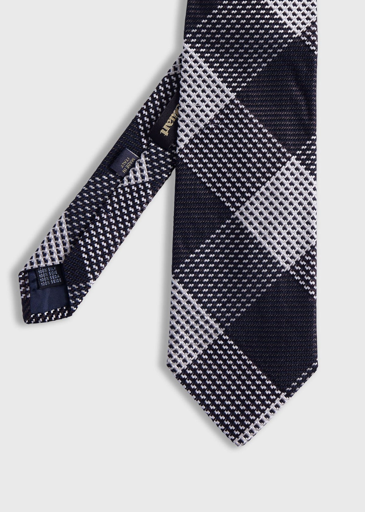 Woven Silk Patchwork Plaid Tie - Paul Stuart Latest