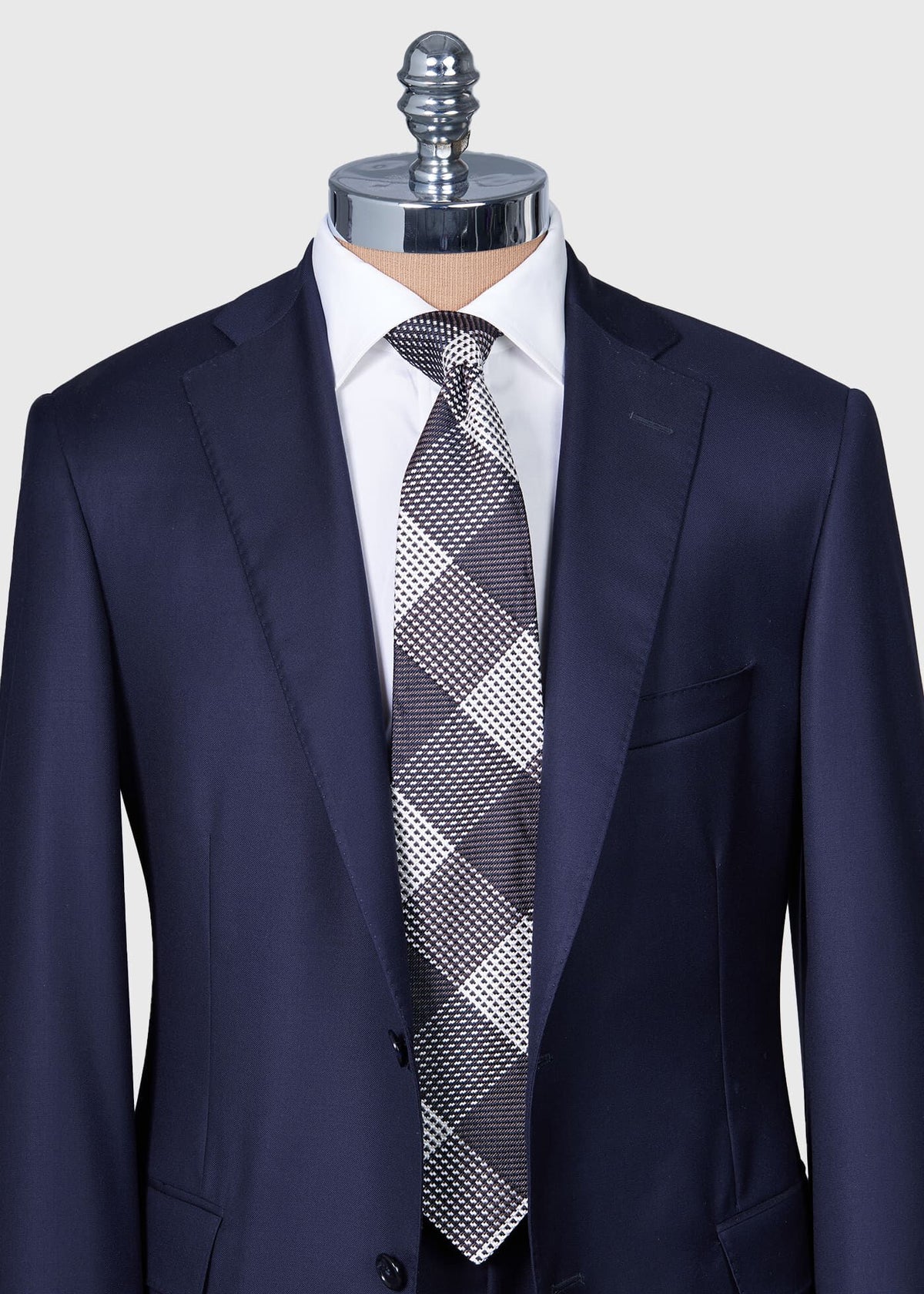 Woven Silk Patchwork Plaid Tie - Paul Stuart Latest