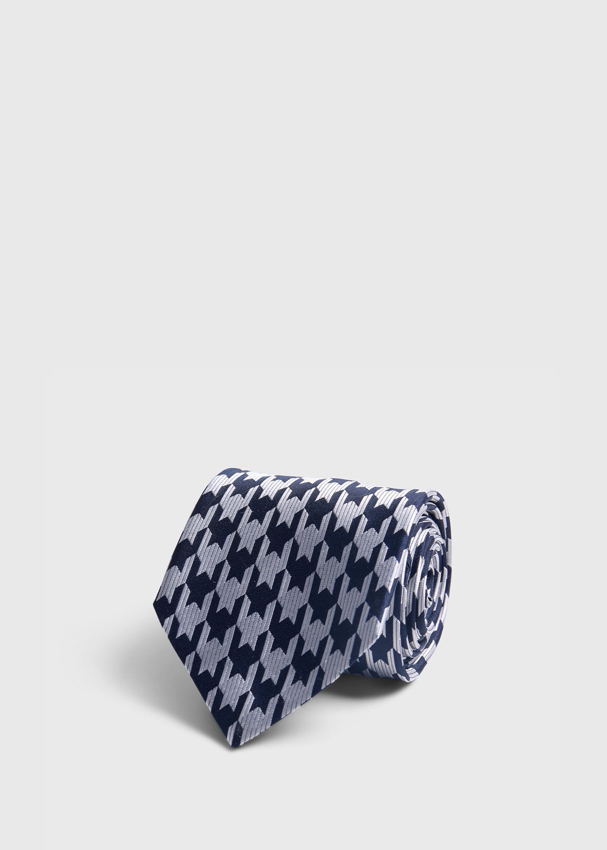 Woven Silk Houndstooth Tie - Paul Stuart Premium