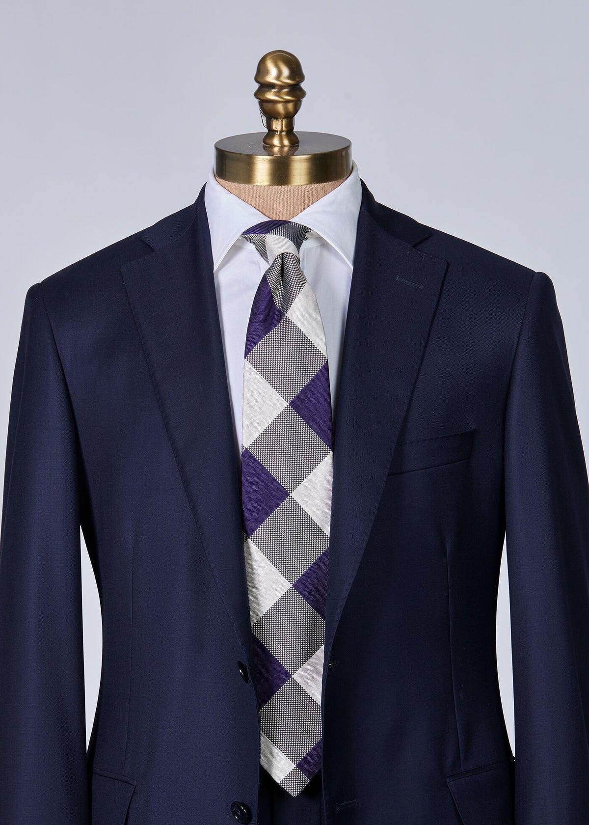 Woven Silk Oversized Check Tie - Paul Stuart Value