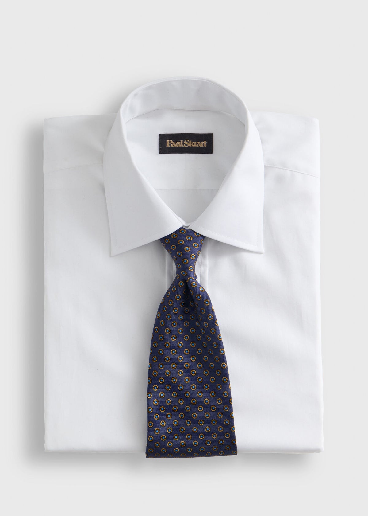 Micro Medallion Printed Silk Tie - Paul Stuart Discount