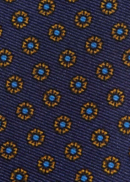 Micro Medallion Printed Silk Tie - Paul Stuart Discount