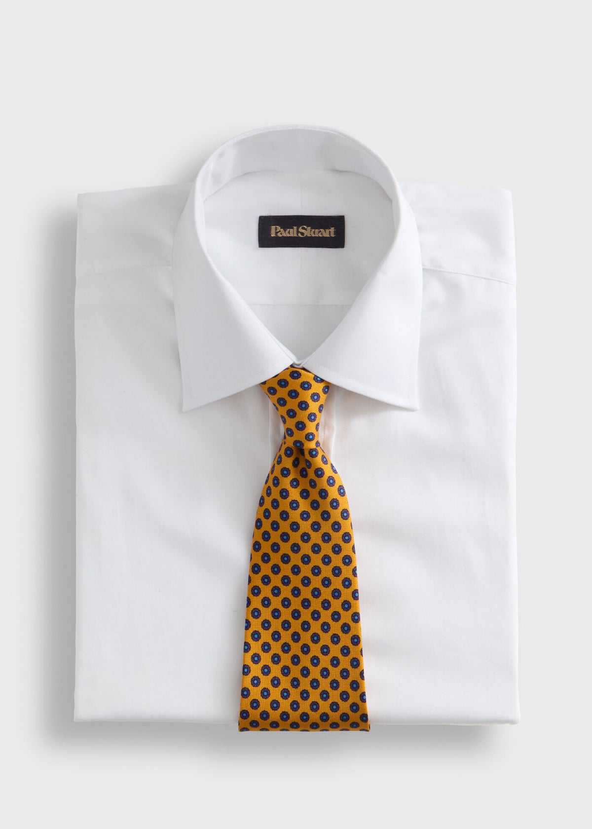 Micro Medallion Printed Silk Tie - Paul Stuart New