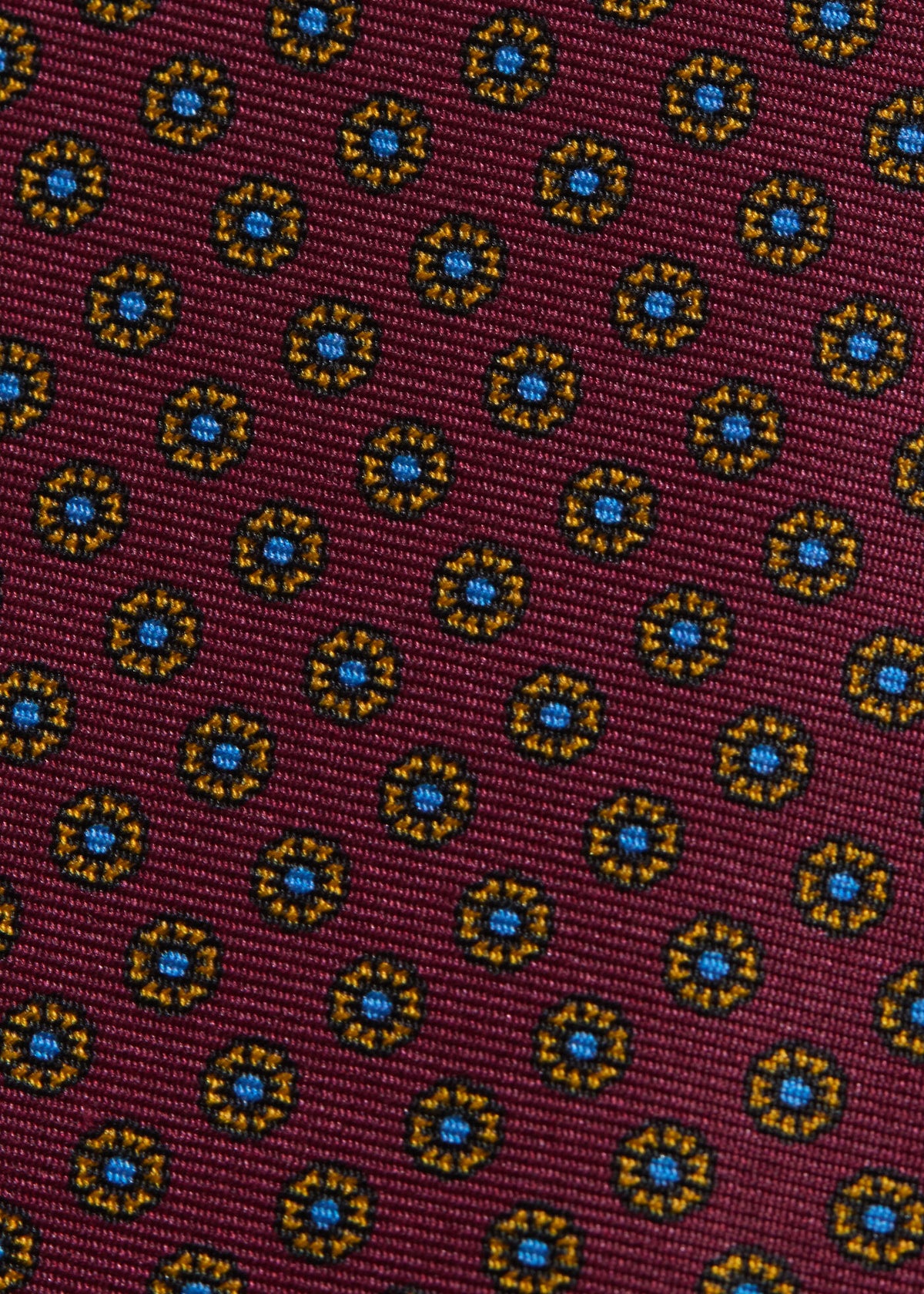 Micro Medallion Printed Silk Tie - Paul Stuart Featured