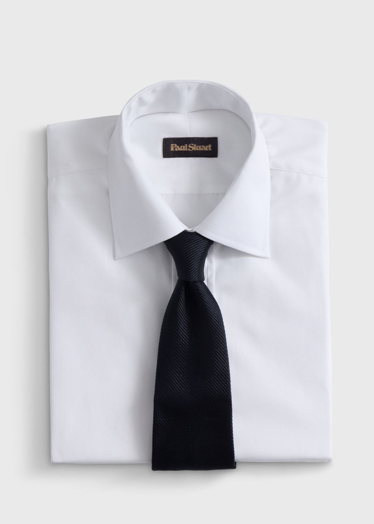 Solid Mogador Silk & Cotton Tie - Paul Stuart Smart Buy