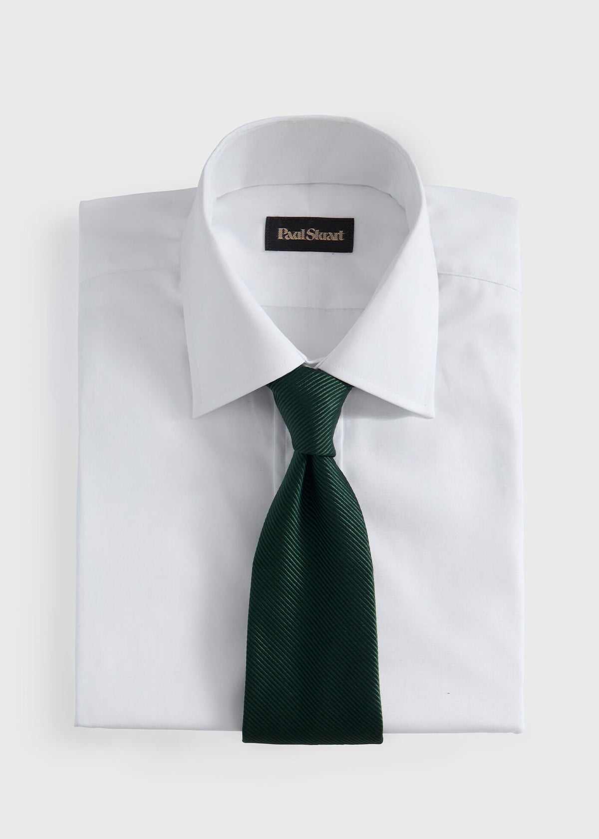 Solid Mogador Silk & Cotton Tie - Paul Stuart New