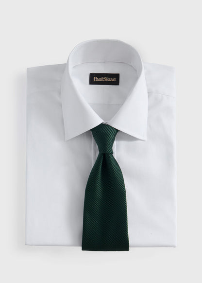 Solid Mogador Silk & Cotton Tie - Paul Stuart New