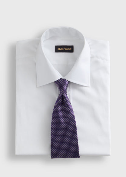 Woven Silk Micro Jacquard Tie - Paul Stuart Trusted