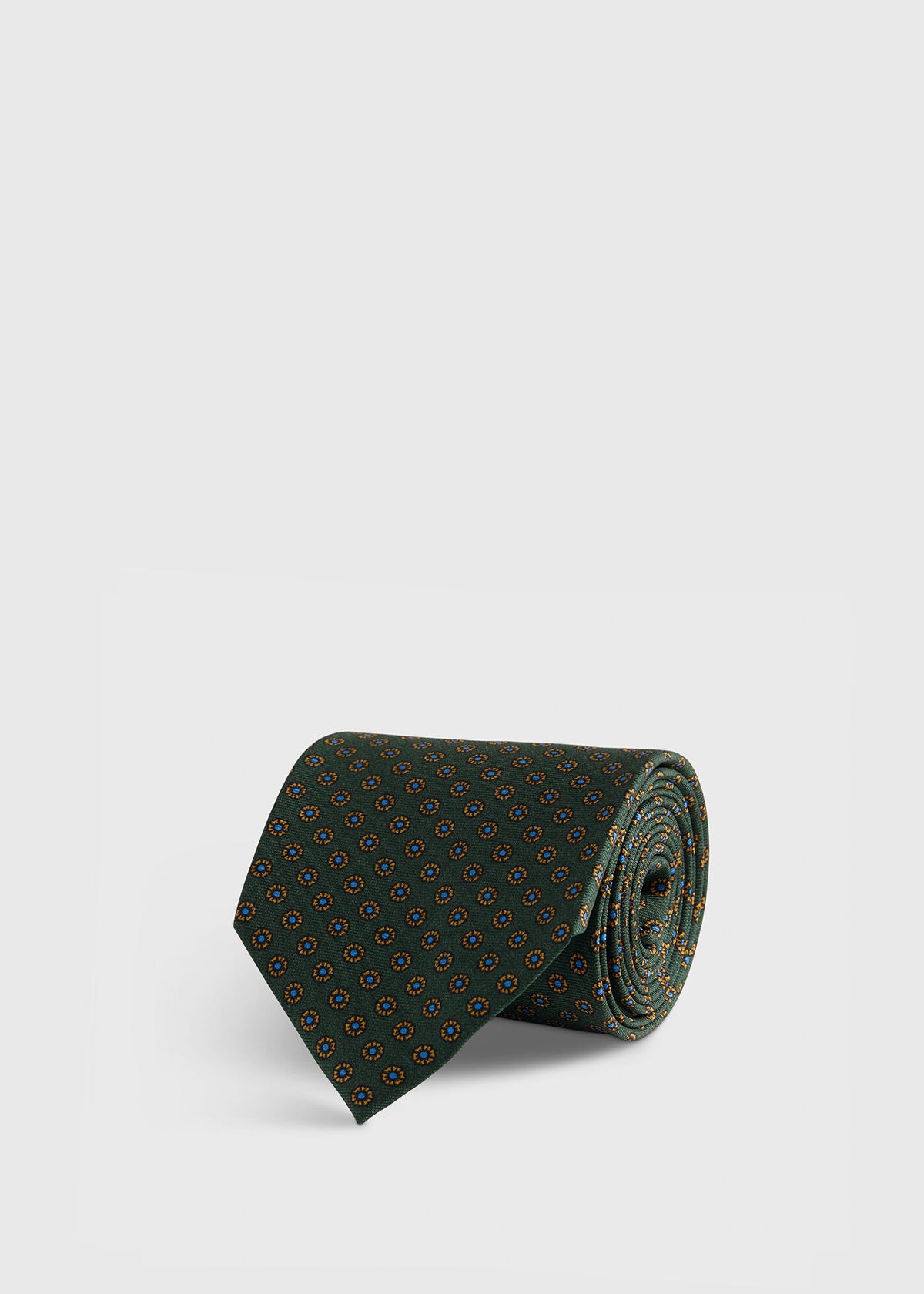 Micro Medallion Printed Silk Tie - Paul Stuart Top Pick
