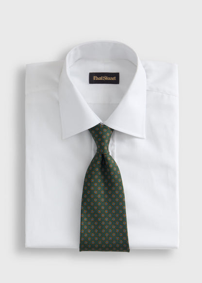Micro Medallion Printed Silk Tie - Paul Stuart Top Pick