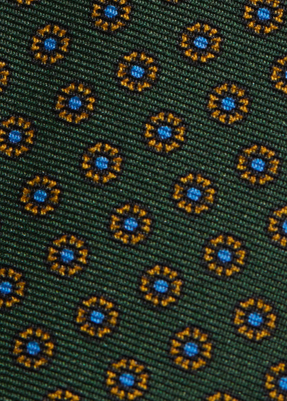 Micro Medallion Printed Silk Tie - Paul Stuart Top Pick