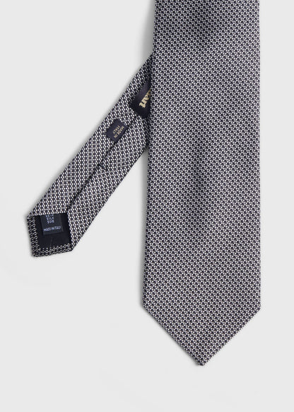 Woven Silk Micro Deco Tie - Paul Stuart Premium