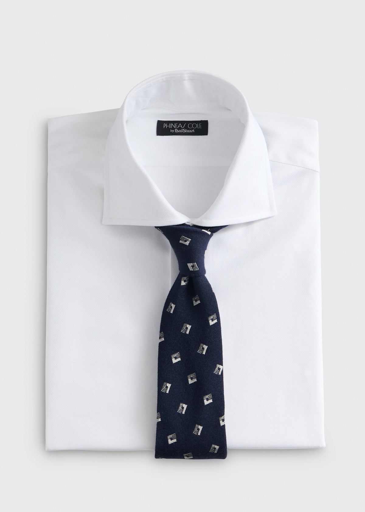 Deco Square Woven Silk Tie - Paul Stuart Everyday